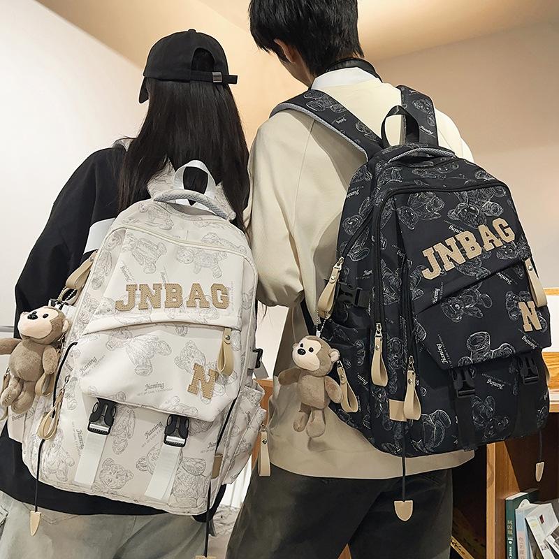 Schoolbag Children Elementary School Students Girls Junior High School Boys High School Letters Large Capacity Backpack
