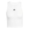 adidas Originals Logo Embroidered Ribbed Tank Top JC9007