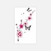 Small Fresh Butterfly Cherry Blossom Tattoo Sticker High Sense Niche Aesthetic Tattoo Sticker