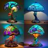 Stunning Resin Craft Mushroom Lamp For Home Decor Usb Powered Large Size 30cm Ys-001