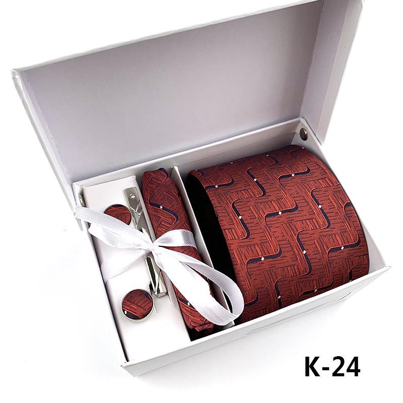 Herren-Krawatten-Geschenkbox 6-teiliges Set Gruppenkrawatte Business-Krawatte