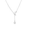 Trendy Moon Star Pendant Choker Necklace Simple Gold Color Alloy Charm Chain Collares Necklace for Women Party Jewelry Gift