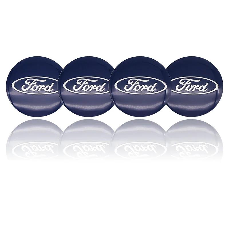 

Car Sticker 2026 Hot For Ford New 4pcs 56mm 60mm 65mm Car Styling Wheel Center Hub Caps Stickers Badge For Ford Fiesta Mondeo Fu 56mm