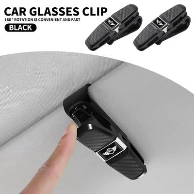 Car Sun Visor Sunglasses Clip ABS Eyeglasses Case Auto Accessories For BMW Mini Cooper R50 R53 R60 F55 F56 R56 R55 R60 F55