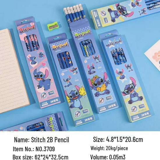 Zootopia 2 Cartoon Children s 12-Piece Pencil Set with Eraser & Sharpener