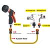 1-5Pc Garden Watering Gun 8 Modes High Pressure Sprayer Adjustable Irrigation Watering Nozzle Plant Lawn Yard Watering Sprinkler