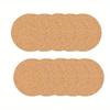 10PCS Natural Round Wooden Cup Mat Pad Durable Non-Slip Cork Coaster Tea Coffee Mug Drinks  for Table Decor DIY Tableware
