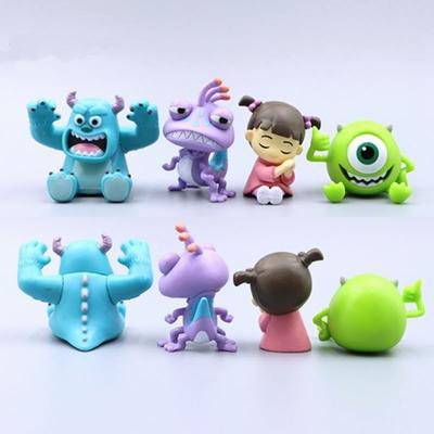4 szt. Figurki Uniwersytet Potworny James P. Sullivan Figurka Akcji Anime Michael Wozosky Randall Boggs Wersja Q Model Zabawki