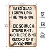 Tin Sign Wall Art Retro Metal Painting Home Decor 20x30cm
