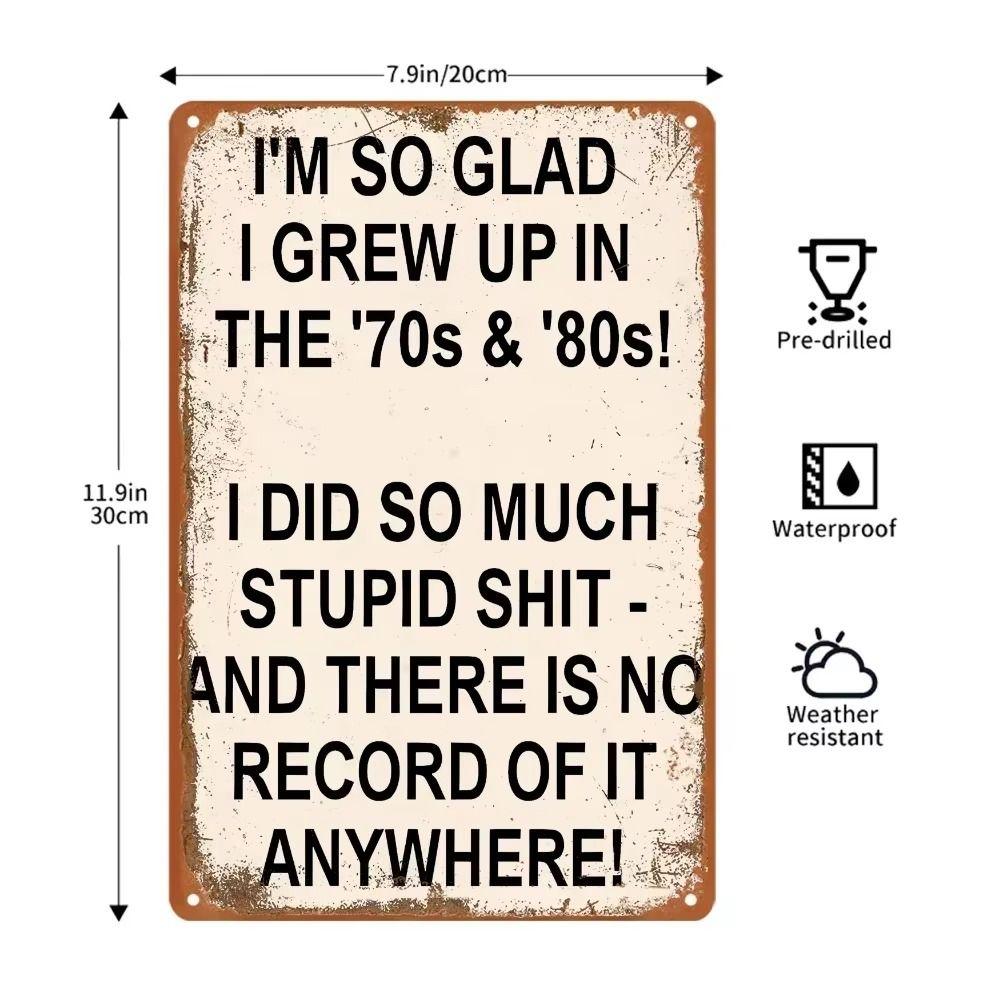 Tin Sign Wall Art Retro Metal Painting Home Decor 20x30cm