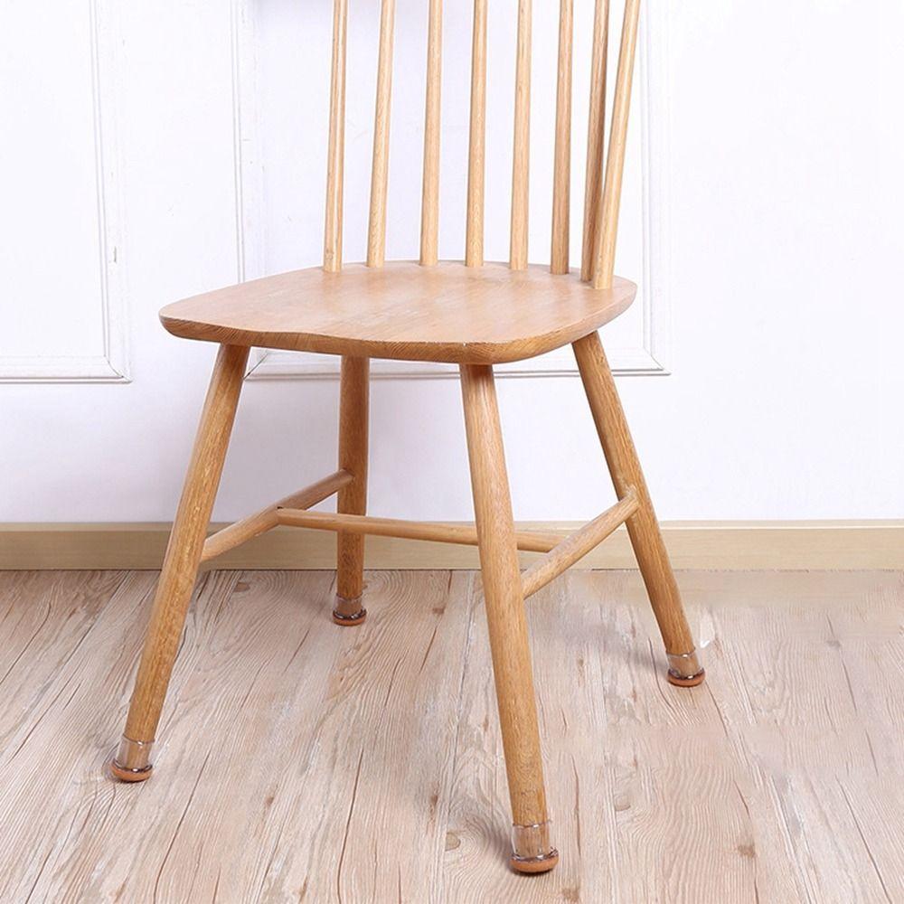 4PCS New TPE Table Leg Protector Covers Floor Protectors Felt Table Foot Pads Thickened Durable Chair Foot Caps Table Leg
