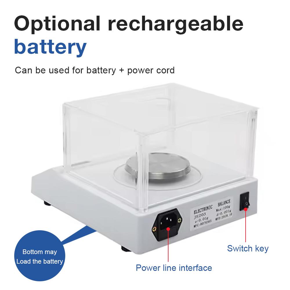 Digital Display Balance Scale 300g/0.01g 100g/0.001g 600g/0.01g 2kg/0.01g High Precision Balance Electronic Scale for Laboratory