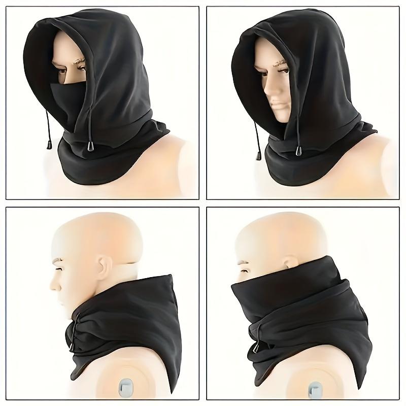 Winter Cycling Ski Hat with Windproof Ear Protection - Thick Warming Mask Scarf All-in-One Outdoor Adventure Dedicated
