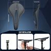 BUCKLOS Sillín de Bicicleta 250*150/160mm Cuero Carretera MTB Asiento Cojín Cómodo Universal Sillín de Bicicleta de Ejercicio Piezas de Bicicleta