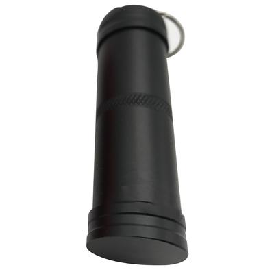 Outdoor Portable Waterproof Aluminum Alloy Pill Box Case Organizer Medicine Holder(black)