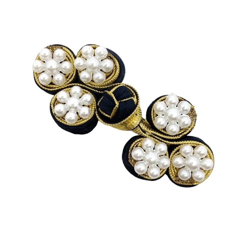 Beaded Cheongsam Buttons Chinese Closures Buttons Hanfus Buttons Chinese Knots Buttons Handmade Sewings Fasteners