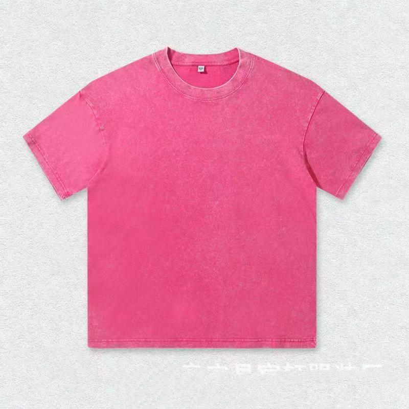 Summer Washed Vintage T-Shirts Street Hip Hop Retro Punk TShirt Women Harajuku Casual Cotton Short Sleeve Wash Top