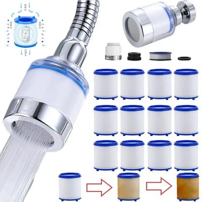 Wasserhahn Filterelement Wasserreiniger Düsenset Haushalt Filter Chlor Entfernung Schwermetallfilter Enthärtung Hartes Wasser