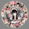 50 Sheets of SPY X FAMILY Anime Graffiti Stickers for Phone Cases & Suitcases