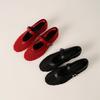 Fashion 2025 Summer Fashion Hollow Out Weave Women Ballet Flats Comfortable Soft Soles Mesh Mary Janes Walking Loafers Girls Dance Shoes