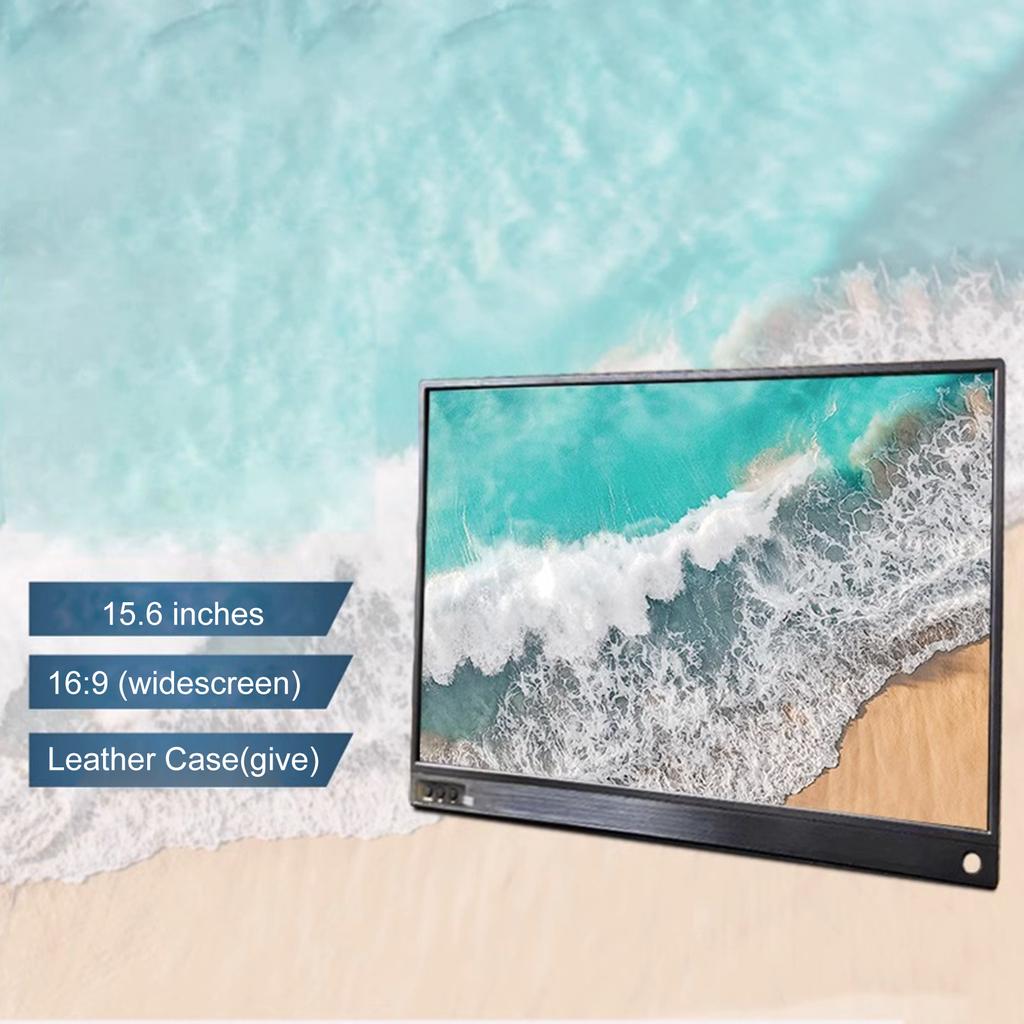 15.6-Inch Portable Monitor 1080P IPS Screen External Display Extended Monitor Compatible with