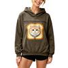 Unisex Long Sleeve Dog Pocket Sweatshirt Hoodie, Loose Casual Warm Pullover for Fall and Winter