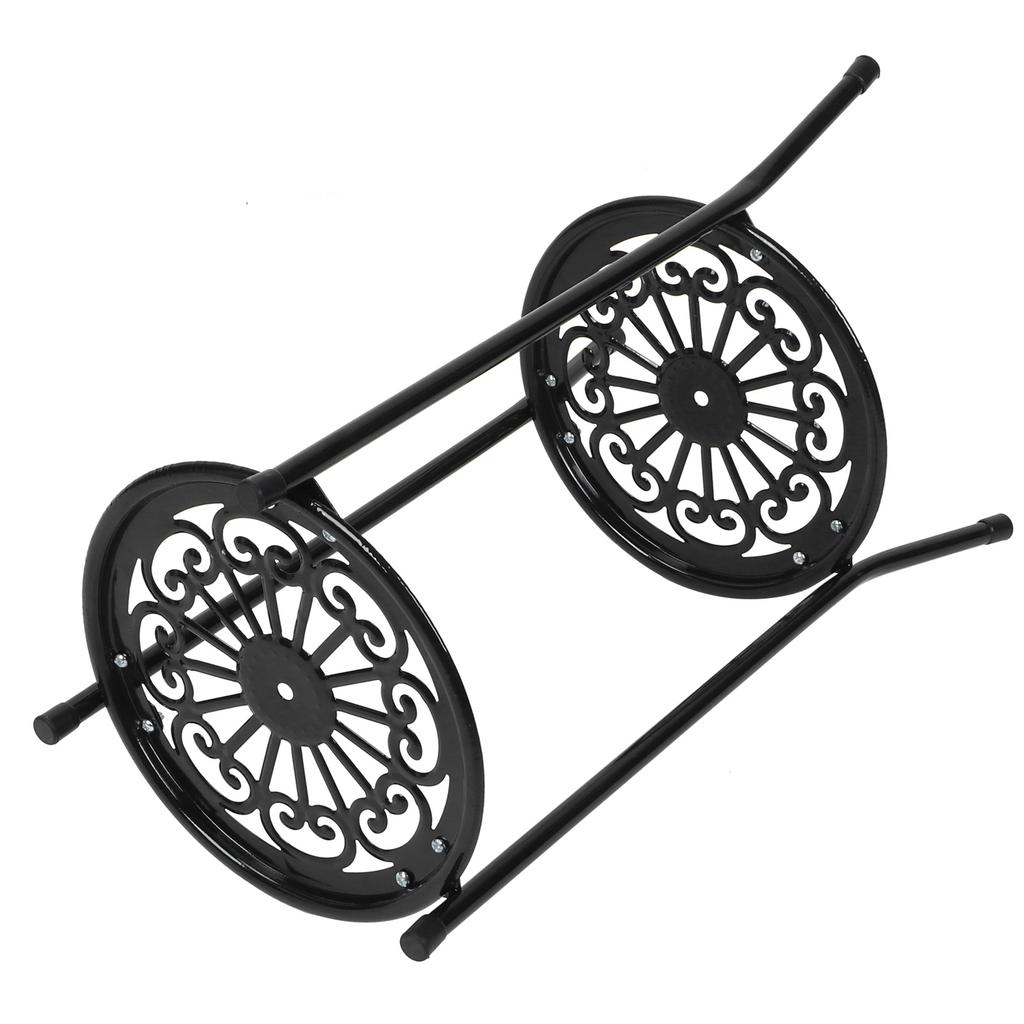 Plantestativ i metall i 2 etasjer Blomsterpotteholder Display Hyllestativ Hjemmedekorasjon Hagetilbehør