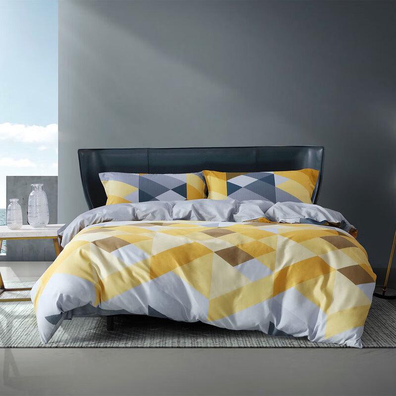 Mercury Home Textiles Brushed Printed 4-Piece Bedding Set
