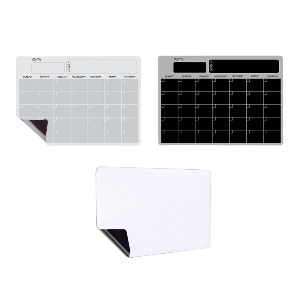 Message Note Monthly Calendar Memo Erasable Soft Magnetic Fridge Calendar  Refrigerator