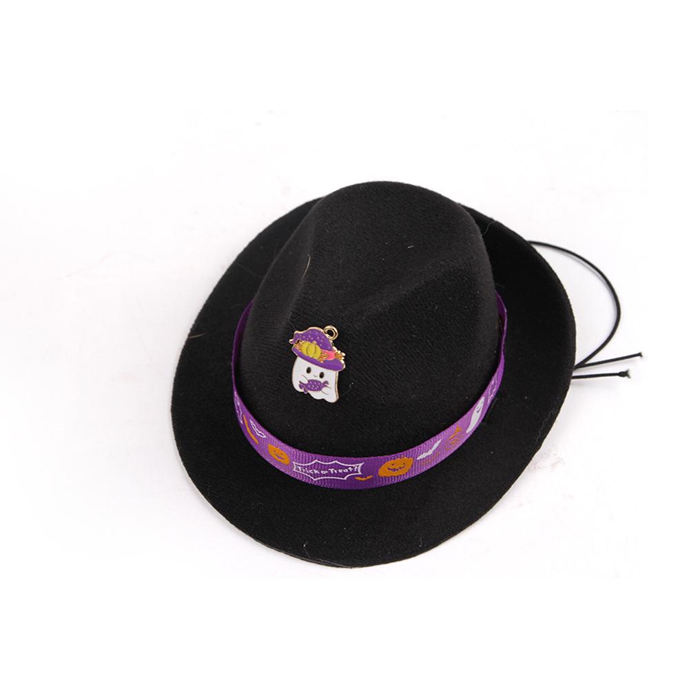 Pet Halloween Cowboy Hat Halloween Cat Out Hat Halloween Vibe Dog Cowboy Hat Pet Headgear As shown in the picture