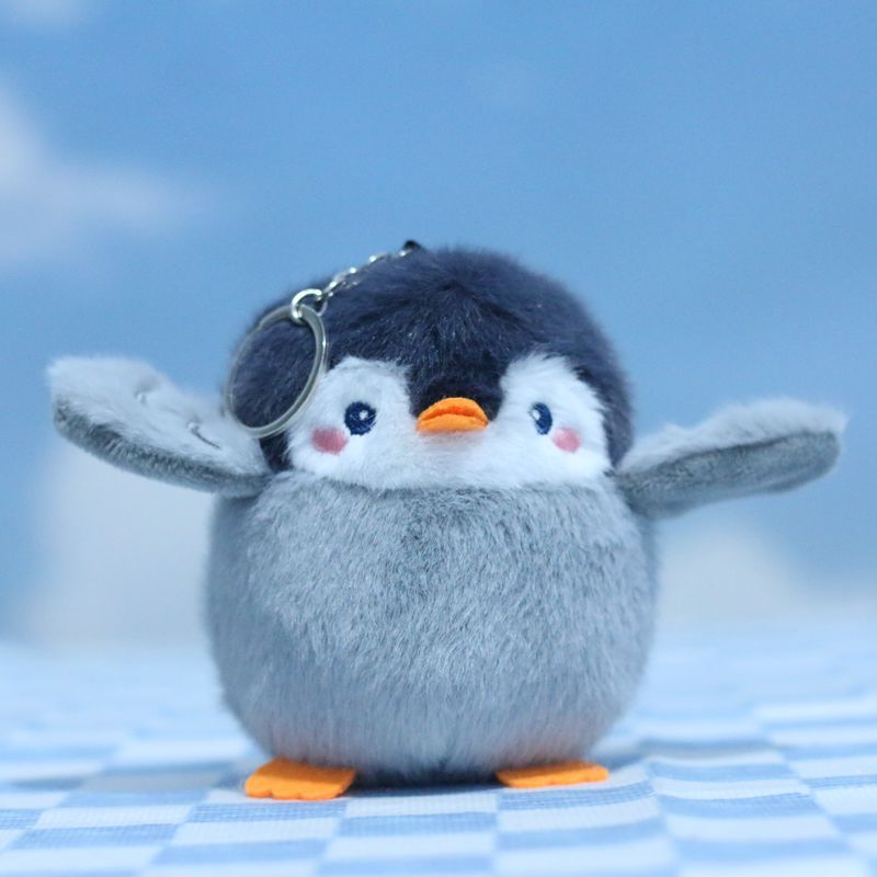 

Colorful Vibrant Plush Sparrow Accessory Adorable Keychain Stuffed Animal For Bags серый