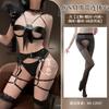 Sex Underwear Sexy Hollow One-piece Bundled Imitation SM Hot Three-point Garter Uniform