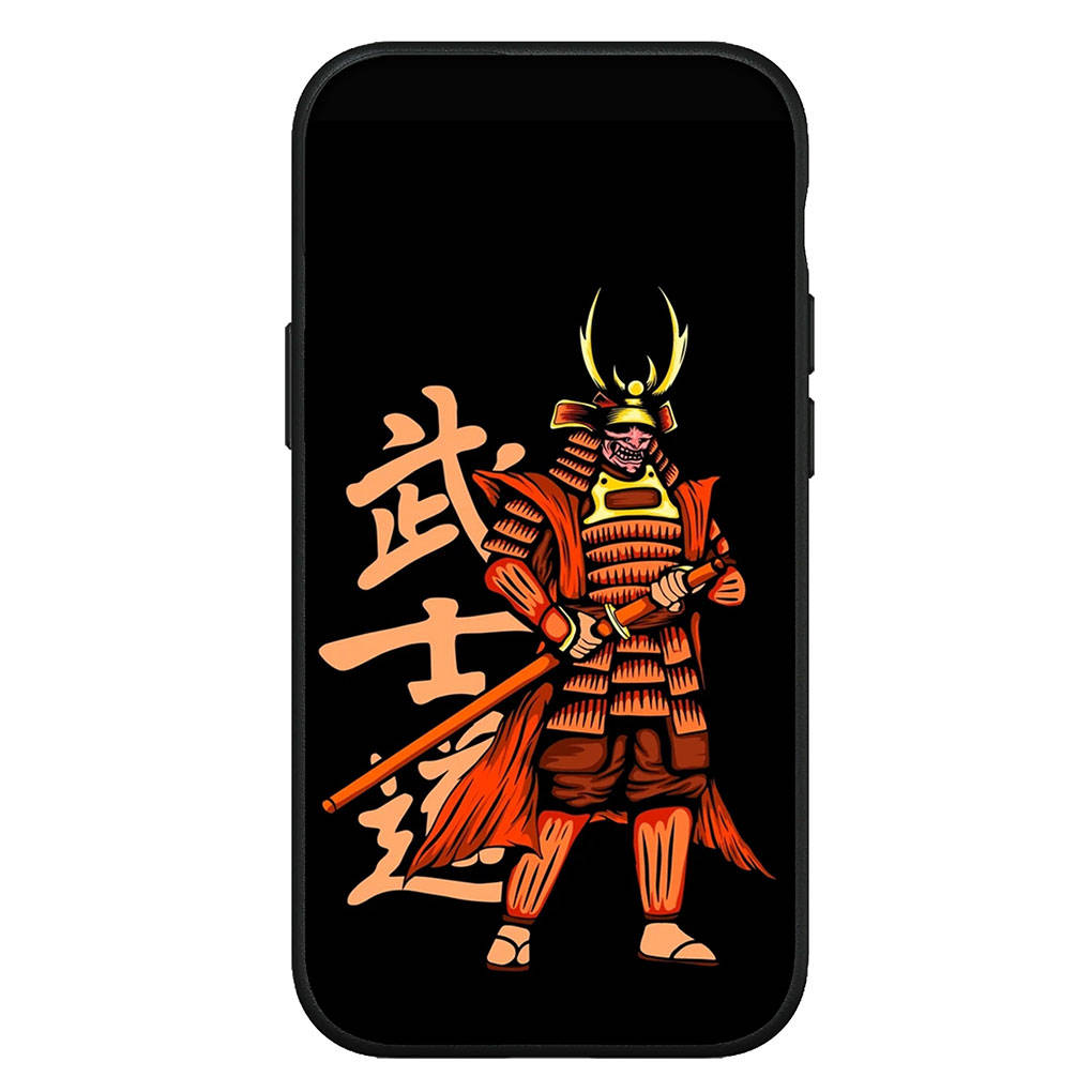Cover for iPhone 16 15 Xiaomi Redmi Note 14 13 12 11 Pro Max X 8 9 16e Samsung Galaxy S25 S24 S23 Moto OPPO Huawei Bushido Samurai Yin Yang Phone Case