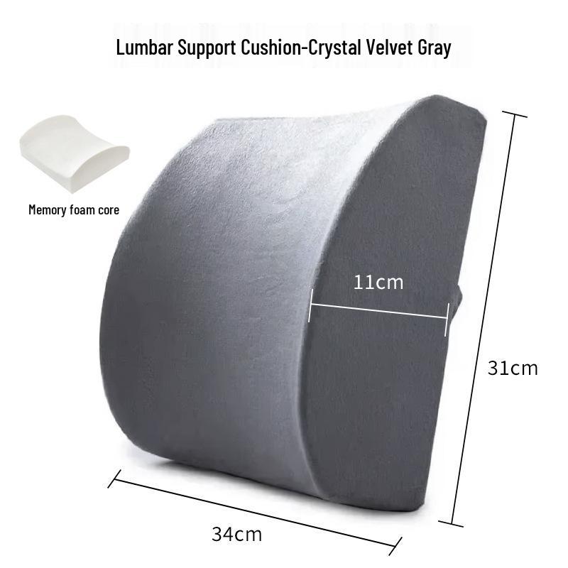 Dual-Season Memory Foam Chair Cushion for Long Sitting