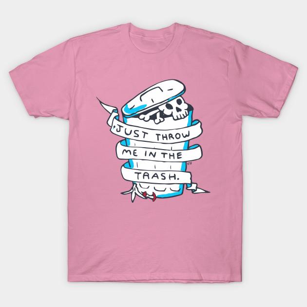 T Shirt Women Just Throw Me In The Trash Harajuku Print Kawaii Tshirt Summer Short Sleeve Female T-Shirt Top Tee