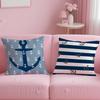 Fashion O-OOcean Sailor Cushion Cover Comfortable Reversible Pillow Cover Ideal for Car Sofa Bedroom & Beyond