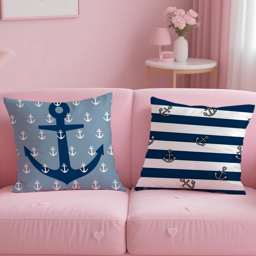 Fashion O-OOcean Sailor Cushion Cover Comfortable Reversible Pillow Cover Ideal for Car Sofa Bedroom & Beyond