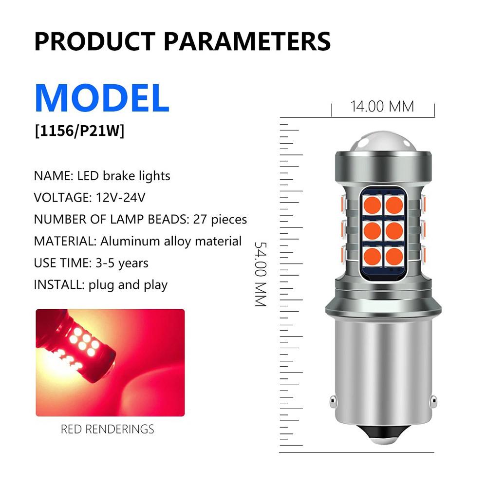 Ultra Bright LED Brake Light Bulbs 1156 1157 7440 7443 - Car Red Stop Light with 360° Illumination for Safe Night Driving