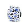 Copper Plated Beads DIY Jewelry Bracelet Accessories, Blue Travel Butterfly Bead Charm