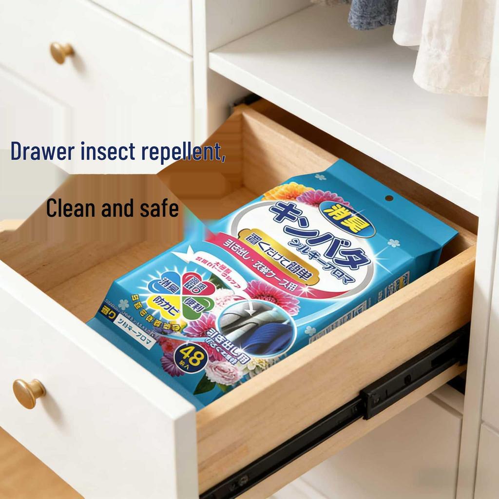 Japanese Camphor Balls: Floral Scented Insect Repellent for Cockroach, Moth, Mold, Moisture, Odor Prevention In Clothes and Wardrobe.