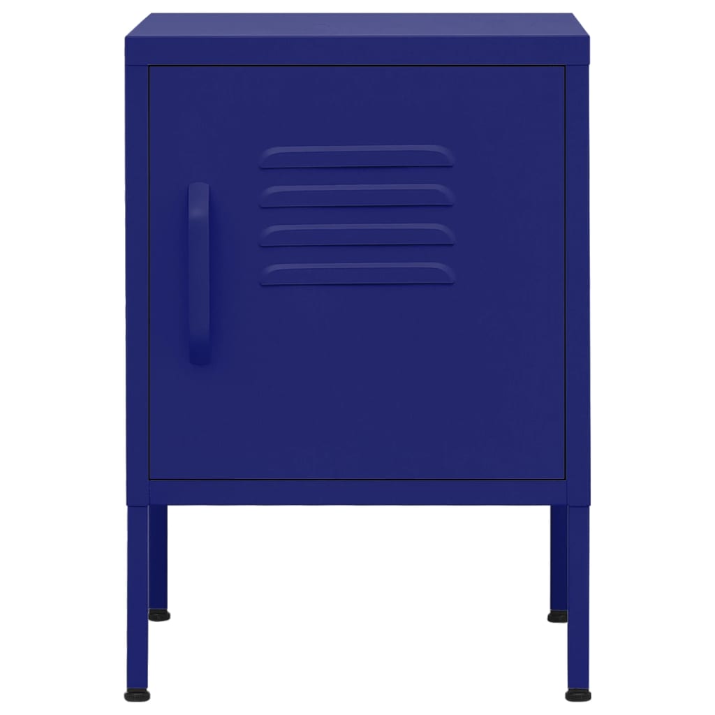 Nightstands (2 pcs) Navy Blue 35 x 35 x 51 cm Steel