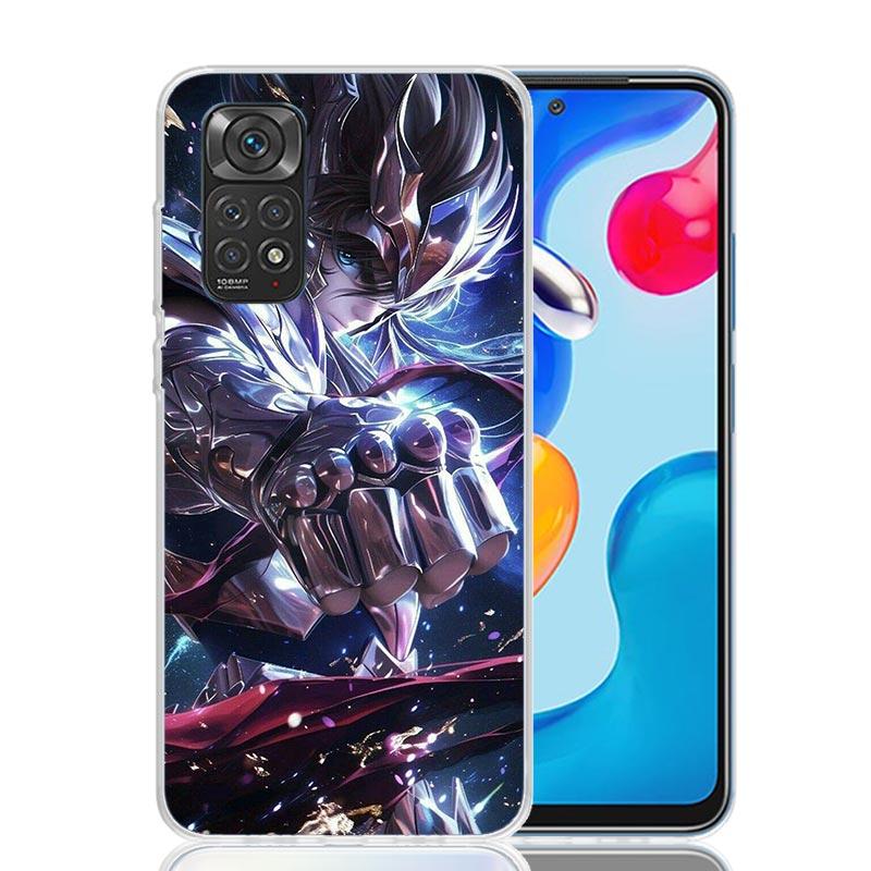 Saint Seiya Cool Phone Case For Xiaomi Redmi Note 15 14 13 12S 12 Pro Plus 11S 11E 11 11T 10S 10 Art Soft Pattern Cover Redmi No