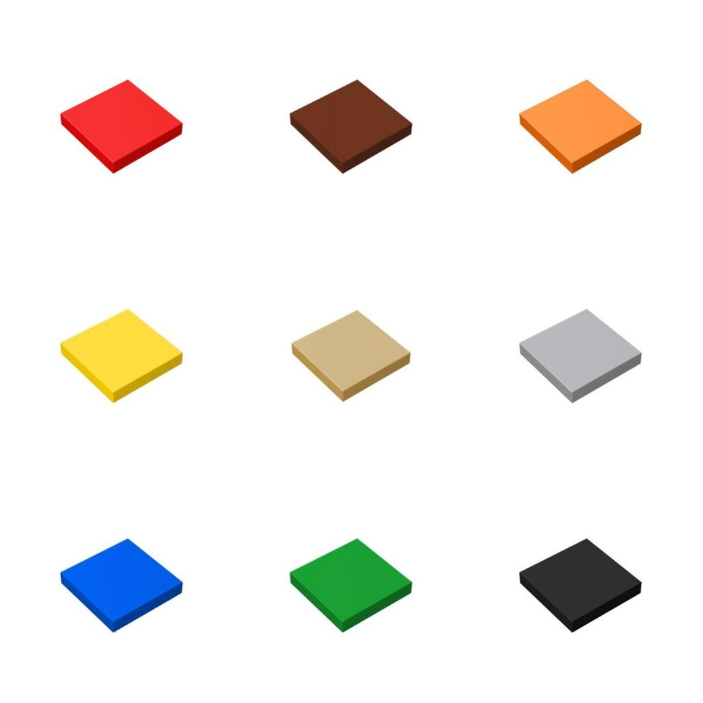 Small Particle 3068 Tile 2x2 Bricks DIY Building Blocks Compatible Creative Gift Building MOC Blocks Castle Toys