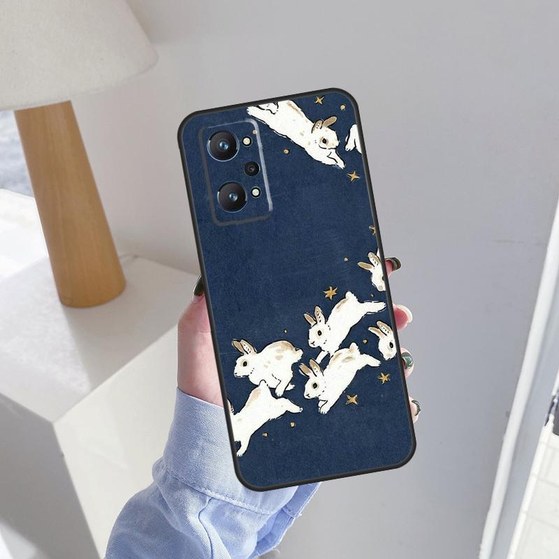 Cartoon Rabbit Bunny For Realme 10 Pro Plus C55 C35 C33 C31 C30 C21Y GT Neo 5 OnePlus 11 Nord 3 2T CE 2 Lite Case