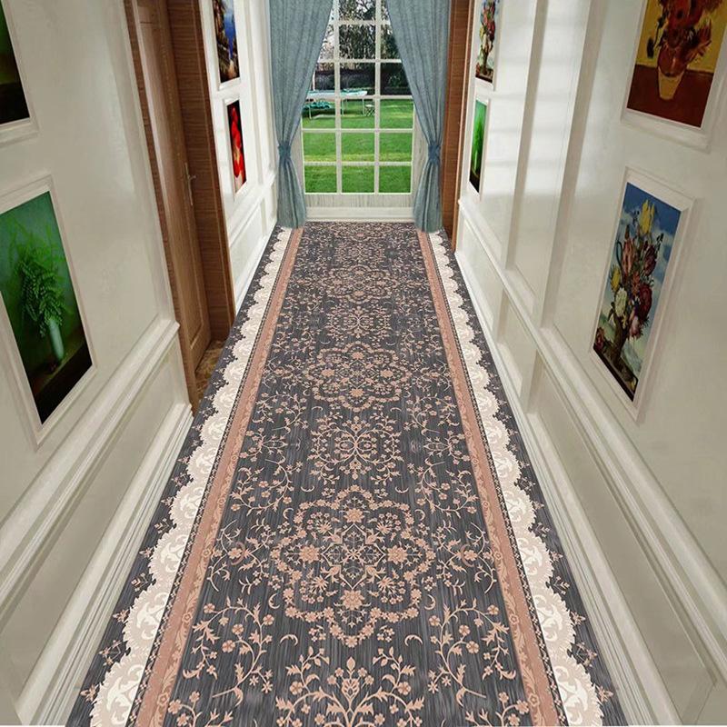 Living Room Retro Floor Mat Carpet Bedroom Full Bed Bedside Crawling Mat Coffee Table Entrance Door Mat