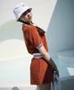 KANDINI Cinnamon Orange Terry Skirt