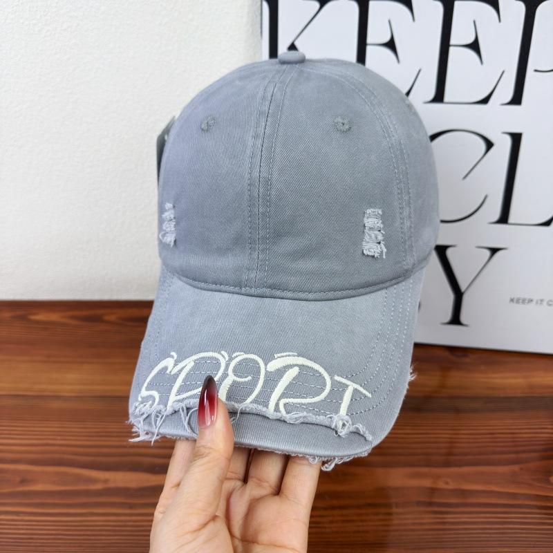 American Retro Washed Broken Spring And Summer Baseball Cap Female Cap Showing Small Face And High Quality