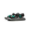 Li Ning Kinder Leichte Mode Vielseitige Rutschfeste Abriebfeste Rebound-Sandalen Kindersandalen Kieselgrau Schwarz YKUV018-3