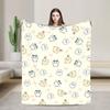 Cute Kawaii C-ChiikawaS Cartoon Movie Blanket  Camping Flannel Throw Blanket For Couch Bed Warm Soft Design Quality Bedspread