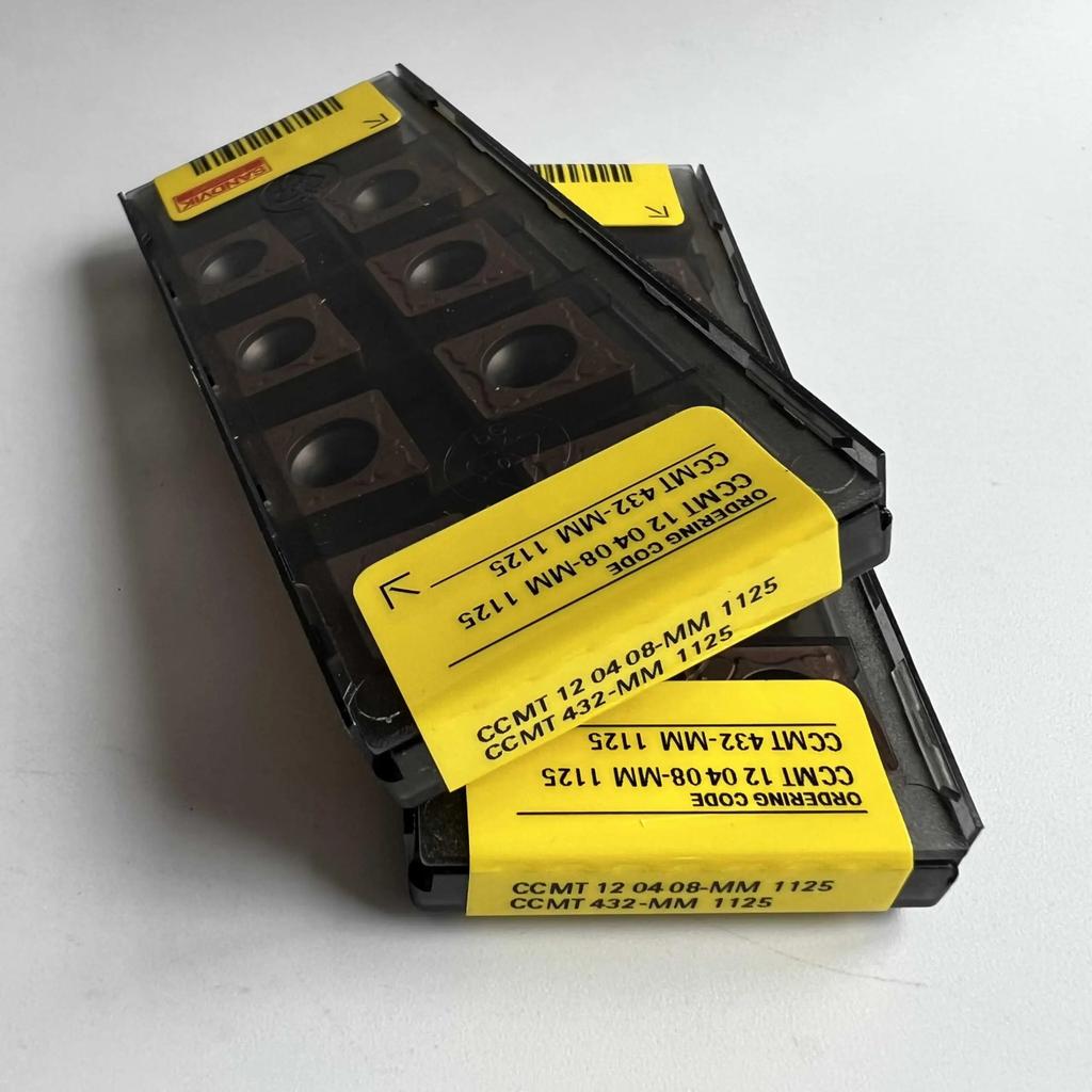 Original Sandvik / CCMT120408-MM 1125  / CNC lathe carbide blade 10 Pcs